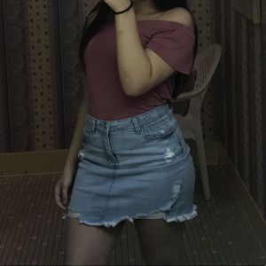 Charlotte Russe off the shoulder shirt